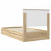 Pat cu storage Stejar Sonoma 100 x 200 cm Lemn compozit - WALTI WALTI