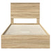 Pat cu storage Stejar Sonoma 100 x 200 cm Lemn compozit - WALTI WALTI