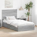 Pat cu storage cu sertar Gri Sonoma 100 x 200 cm Lemn compozit - WALTI WALTI