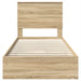 Pat cu storage Stejar Sonoma 90 x 200 cm Lemn compozit - WALTI WALTI