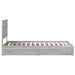 Pat cu storage cu sertar Gri Sonoma 90 x 190 cm Lemn compozit - WALTI WALTI