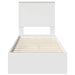 Pat cu storage cu headboard Alb 75 x 190 cm Lemn compozit - WALTI WALTI