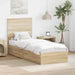 Pat cu storage Stejar Sonoma 75 x 190 cm Lemn compozit - WALTI WALTI