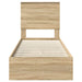 Pat cu storage Stejar Sonoma 75 x 190 cm Lemn compozit - WALTI WALTI