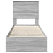 Pat cu storage cu sertar Gri Sonoma 75 x 190 cm Lemn compozit - WALTI WALTI