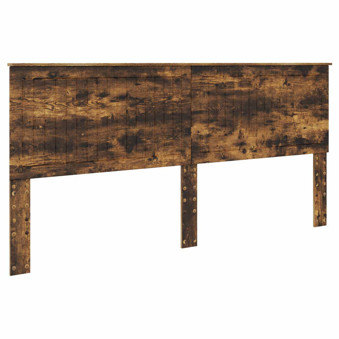 Cadru de pat Stejar fumuriu 200 x 200 cm Lemn compozit - WALTI WALTI