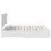 Cadru de pat cu headboard Alb 180 x 200 cm Lemn compozit - WALTI WALTI