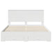 Cadru de pat cu headboard Alb 160 x 200 cm Lemn compozit - WALTI WALTI