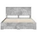 Cadru de pat cu sertar Gri din beton 160 x 200 cm Lemn compozit - WALTI WALTI