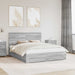 Cadru de pat cu headboard Gri Sonoma 160 x 200 cm Lemn compozit - WALTI WALTI