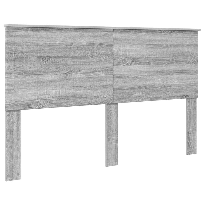 Cadru de pat cu headboard Gri Sonoma 160 x 200 cm Lemn compozit - WALTI WALTI