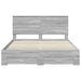 Cadru de pat cu headboard Gri Sonoma 160 x 200 cm Lemn compozit - WALTI WALTI