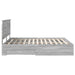 Cadru de pat cu headboard Gri Sonoma 160 x 200 cm Lemn compozit - WALTI WALTI
