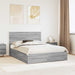 Cadru de pat cu headboard Gri Sonoma 150 x 200 cm Lemn compozit - WALTI WALTI