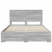 Cadru de pat cu headboard Gri Sonoma 150 x 200 cm Lemn compozit - WALTI WALTI