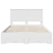 Cadru de pat cu headboard Alb 140 x 190 cm Lemn compozit - WALTI WALTI