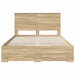 Cadru de pat cu sertar Stejar Sonoma 140 x 190 cm Lemn compozit - WALTI WALTI