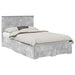 Cadru de pat cu sertar Gri din beton 120 x 190 cm Lemn compozit - WALTI WALTI