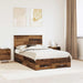 Cadru de pat cu headboard Lemn vechi 120 x 190 cm Lemn compozit - WALTI WALTI