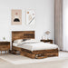 Cadru de pat cu headboard Lemn vechi 120 x 190 cm Lemn compozit - WALTI WALTI