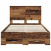 Cadru de pat cu headboard Lemn vechi 120 x 190 cm Lemn compozit - WALTI WALTI