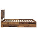 Cadru de pat cu headboard Lemn vechi 120 x 190 cm Lemn compozit - WALTI WALTI