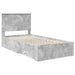 Cadru de pat cu sertar Gri din beton 100 x 200 cm Lemn compozit - WALTI WALTI