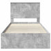 Cadru de pat cu sertar Gri din beton 100 x 200 cm Lemn compozit - WALTI WALTI