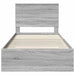 Cadru de pat cu headboard Gri Sonoma 100 x 200 cm Lemn compozit - WALTI WALTI