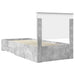 Cadru de pat cu sertar Gri din beton 90 x 200 cm Lemn compozit - WALTI WALTI