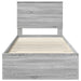 Cadru de pat cu headboard Gri Sonoma 90 x 200 cm Lemn compozit - WALTI WALTI