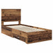 Cadru de pat cu headboard Lemn vechi 90 x 200 cm Lemn compozit - WALTI WALTI