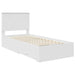 Cadru de pat cu headboard Alb 90 x 190 cm Lemn compozit - WALTI WALTI