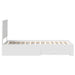 Cadru de pat cu headboard Alb 90 x 190 cm Lemn compozit - WALTI WALTI