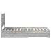 Cadru de pat cu headboard Gri Sonoma 90 x 190 cm Lemn compozit - WALTI WALTI