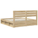 Cadru de pat cu headboard Sonoma 200 x 200 cm Lemn de pin masiv - WALTI WALTI
