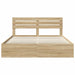 Cadru de pat cu headboard Sonoma 200 x 200 cm Lemn de pin masiv - WALTI WALTI