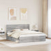Cadru de pat Gri Sonoma 200 x 200 cm Lemn de pin masiv - WALTI WALTI