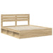 Cadru de pat cu headboard Sonoma 180 x 200 cm Lemn de pin masiv - WALTI WALTI