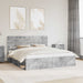 Cadru de pat cu headboard Beton 180 x 200 cm Lemn de pin masiv - WALTI WALTI