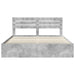 Cadru de pat cu headboard Beton 180 x 200 cm Lemn de pin masiv - WALTI WALTI