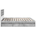 Cadru de pat cu headboard Beton 180 x 200 cm Lemn de pin masiv - WALTI WALTI