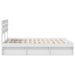 Cadru de pat cu headboard Alb 160 x 200 cm Lemn de pin masiv - WALTI WALTI
