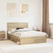 Cadru de pat cu headboard Sonoma 160 x 200 cm Lemn de pin masiv - WALTI WALTI