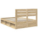 Cadru de pat cu headboard Sonoma 160 x 200 cm Lemn de pin masiv - WALTI WALTI