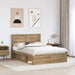 Cadru de pat Stejar artizanal 140 x 190 cm Lemn de pin masiv - WALTI WALTI