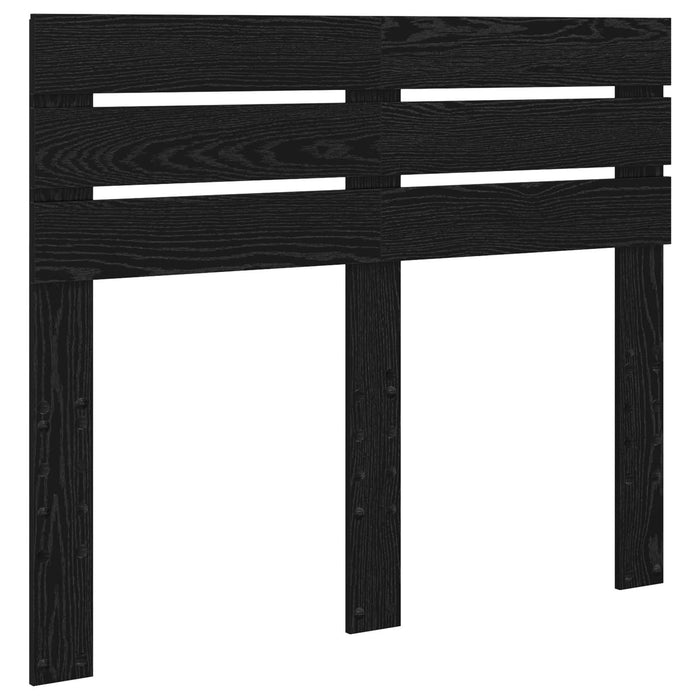 Cadru de pat cu headboard Negru 120 x 200 cm Lemn de pin masiv - WALTI WALTI