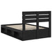 Cadru de pat cu headboard Negru 120 x 200 cm Lemn de pin masiv - WALTI WALTI
