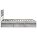 Cadru de pat cu headboard Beton 120 x 200 cm Lemn de pin masiv - WALTI WALTI