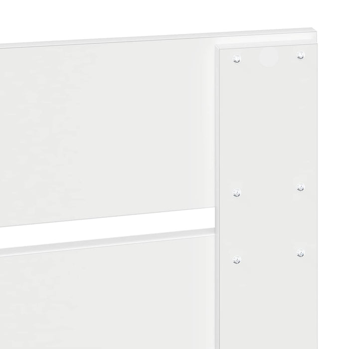 Cadru de pat cu headboard Alb 120 x 190 cm Lemn de pin masiv - WALTI WALTI
